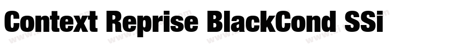 Context Reprise BlackCond SSi Normal字体转换